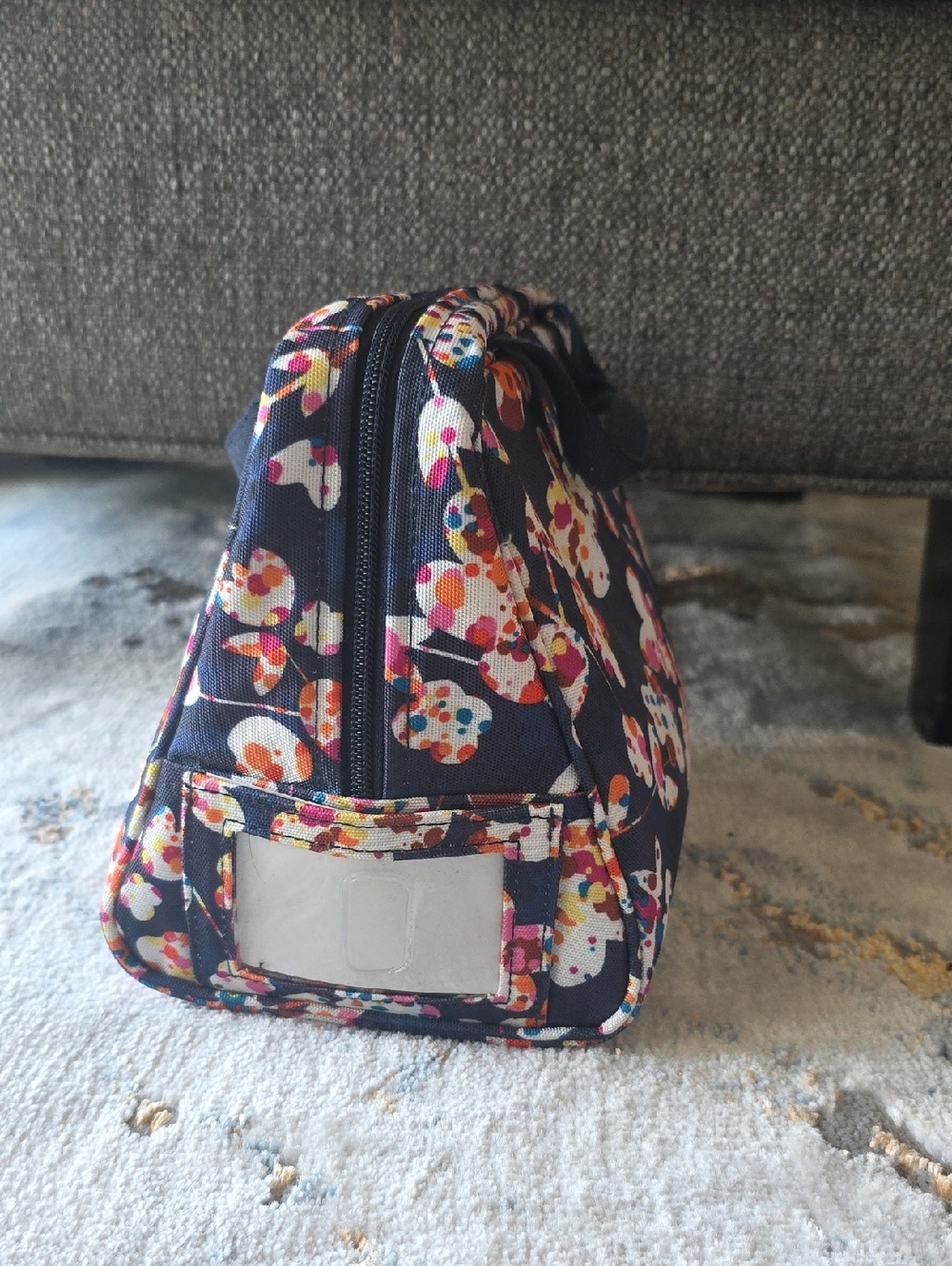 Vera Bradley Navy Floral Zip Cooler - Picture 3 of 16
